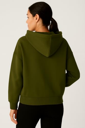 Image of ADBUCKS Women's Oversized Winter Jacket Sweatshirts Casual Drawstring Clothes Zip Up Hoodie with Front Pocket Ii Womens Hoodies Ii