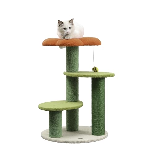 Árbol para gato de yute con 3 plataformas 29 pulgadas miniatura 1