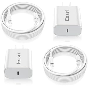 Essri iPhone 14 13 12 Charger Fast Charging with iPhone Charger Cord 6FT – 2Pack, Type C Fast Wall Charger Block with USB C to Lightning Cable for iPhone 14/13/12/11/Plus/Pro/Pro Max