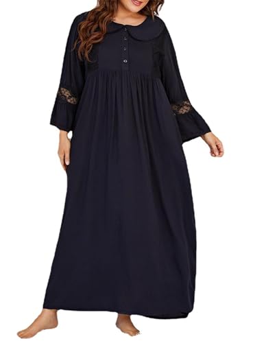 Robe de nuit grande taille confortable qui ne serre pas pour femme