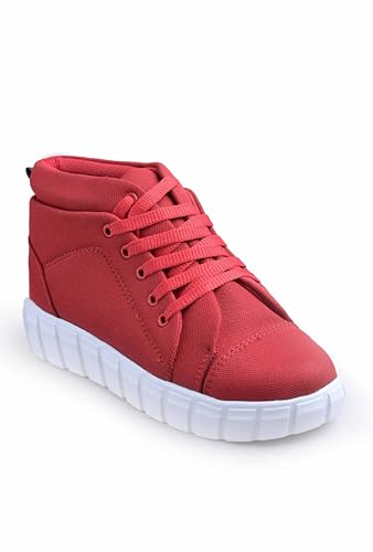 Image of Creattoes Premium Lace-Up Boots for Women & Girls - Fashionable, All-Day Comfort, Perfect for Casual & Outdoor Wear | CR08