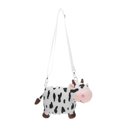 Sac à bandoulière vache en peluche pour flâner en ville avec son style kawaii