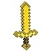Minecraft Gold Sword Costume Accessory, Official Plastic Dress Up Prop, One Size