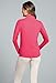 IBKUL Athleisure Wear Sun Protective UPF 50+ Icefil Cooling-Solid Long Sleeve Mock Neck Top-80000 Red/Solid/L