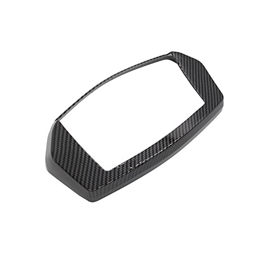 Pruie Instrumento de fibra carbono guarnição capa motocicleta medidor velocímetro tampa decorativa s