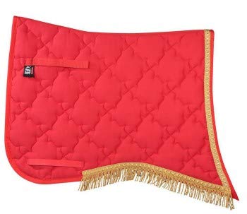Antikschabracke New Luxus PFIFF tapis de selle amortissant et respirant à bordure chic