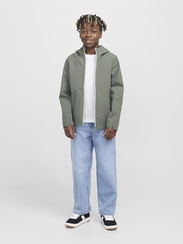 JACK & JONES Light Jacket Hood Jjadam JNR Veste légère à Capuche, Agave Green, Numeric_140 Hommes