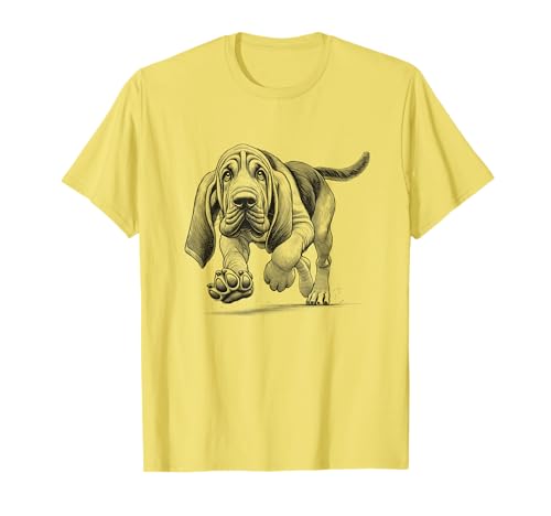 Bloodhound Running Design For Dog Owner T-Shirt