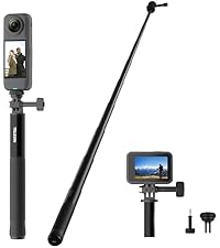 Amazon | TELESIN 150cm 軽量自撮り棒 アクションカメラ用