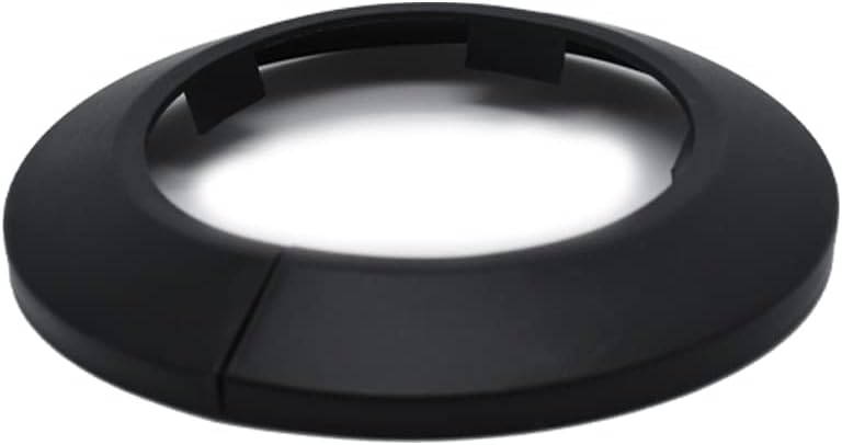 Fit 2.48" Outer Diameter Flange Water Pipe Cover Decoration Black Pipe Cover Radiator PP Plastic 63mm Escutcheon Collar for Wall Pipe Tube Decoration 1Pc
