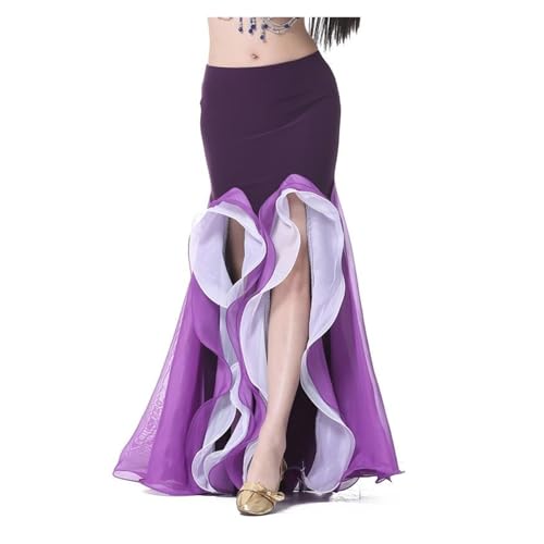 Jupe longue pour la danse orientale vêtement de scène multicolore femme