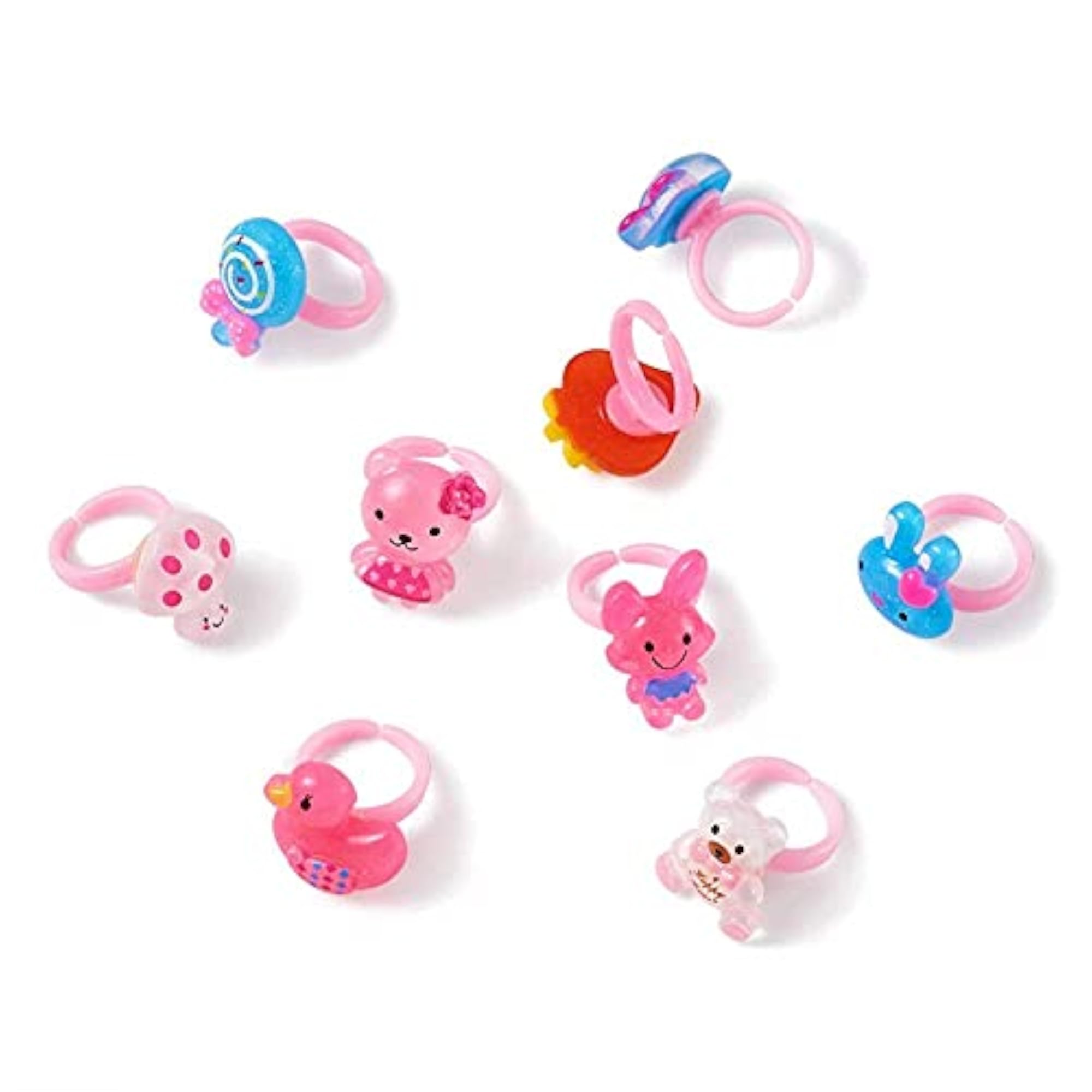 Adjustable Hand Finger Ring In Heart Shape Box - Pack Of 36