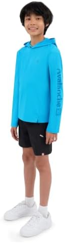 Avalanche Boys' UPF 50+ Hooded Sun Shirts 3-Pack – Long Sleeve Performance Tops for Fishing, Hiking, Beaches & Everyday Wear — view 7