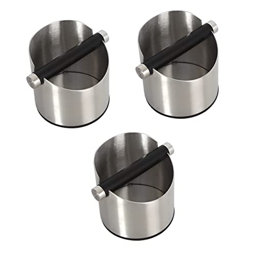 Alipis Máquinadebarrilde3PiezasPrácticacubetadecaféCocinaEstilodetéContenedorútilitalianoGolpeteoSemiautomáticoEspressoGolpeResiduosAceroCubodetierraBasurerodeescoria Cover