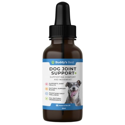 BUDDY'S BEST Dog Joint Support Drops | 50ml | Supports Healthy Mobility & Flexibility | Natural Ingredients for Overall Well-Being | Easy-to-Use Liquid Supplement for Dogs of All Breeds