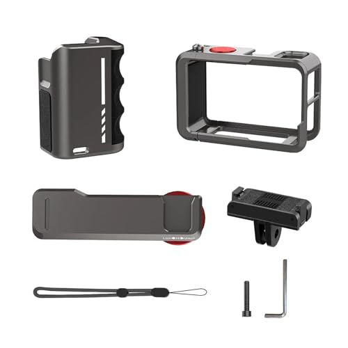 �݊���������܂�DJI Osmo Action 5 Pro Action 4 Action 3 ���^���J�����P�[�W�g���A�_�v�^�[�ƌ݊�������A�n���h���O���b�v�t��