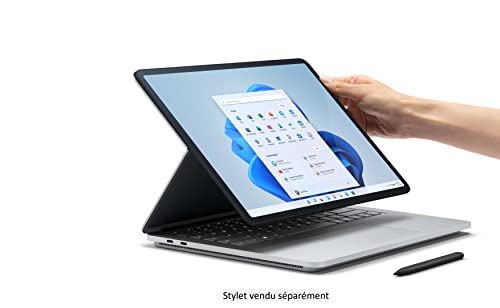 Microsoft Surface Laptop Studio Ordinateur Portable Windows 11 écran tactile 14.4 pouces RAM SSD Intel Core i7 NVIDIA GeForce RTX 3050 Ti clavier AZERTY - vue 6
