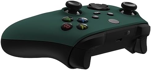 eXtremeRate Replacement Shell for Xbox Series X & S Controller - Personalized Upgrade - Racing Green Soft Touch Grip Custom Cover Case Faceplate for Xbox Core Controller [Controller NOT Included] - 5