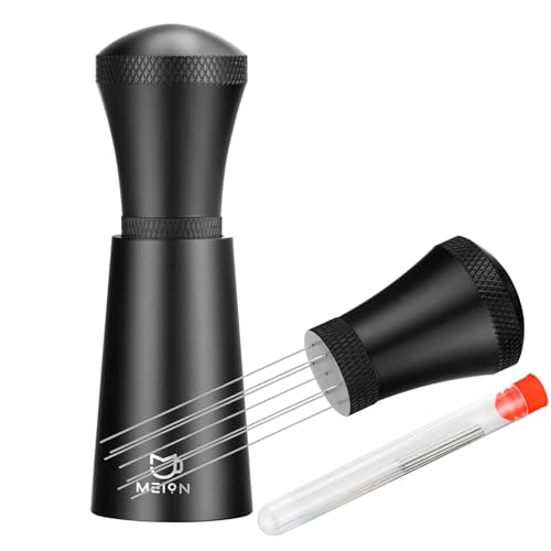 Comparison: Best Espresso Wdt Tool 4 WDT Espresso Distribution Tool Espresso Stirrer Tools for Barista, 0.35mm 7 Needles Espresso Coffee Stirrer with Extra 7 Replaceable Needles, Aluminum Alloy Handle with Stand (Black)