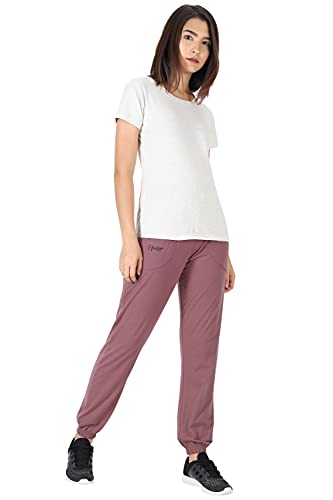 Image of Fflirtygo Cotton Solid Joggers /Track Pant /Solid Pajama /Leggings �100% Export Quality Soft Cotton Night Wear /Pocket Pyjama for Women Lavender Pyjama