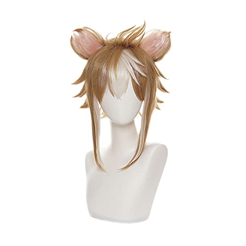 OSIAS Color Layered Gorou Genshin Impact Cosplay Wig for Man and Boys, Gorou Wig