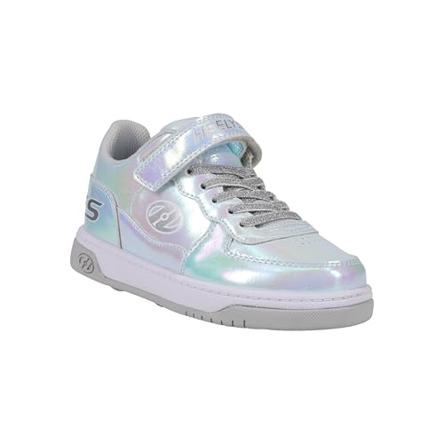 Heelys Rezerve X2, Zapatos con Ruedas, Plata Gris Blanco, 36.5 EU