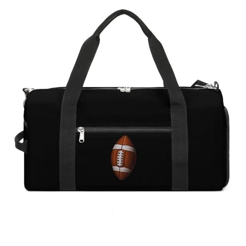 Football Gym Bag Travel Duffel Bag Sports Tote Bag Workout Bag Weekender Bag for Women Men