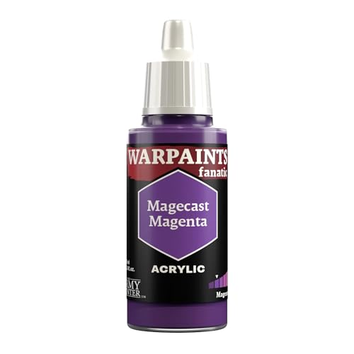 The Army Painter, Warpaints Fanatic Magecast Magenta Single Acrylics Miniature Hobby Painting, Quality Paint for Miniature Wargaming