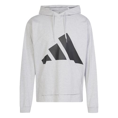 adidas Men's Essentials Big Logo Single Jersey Hoodie - Main Image