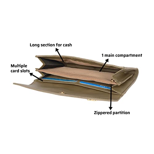 Image of Baggit Women Wallet Large Size | Ladies Stylish Purse Bag | Credit Card Money Holder