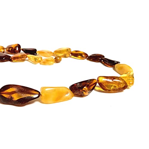 Collana in ambra baltica, 65 cm, in vera ambra