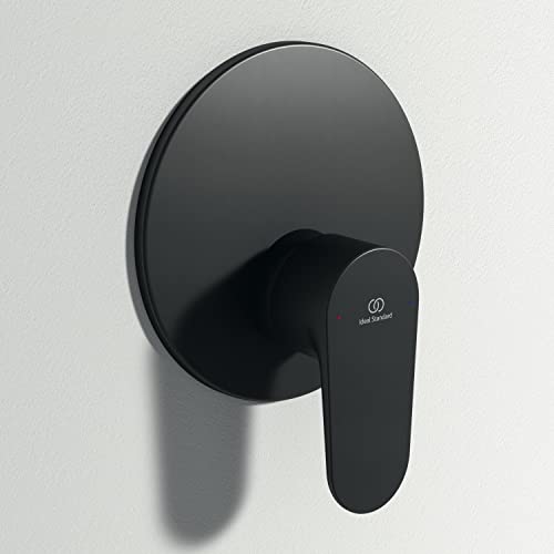 Ideal Standard, Cerafine O, Single-Lever Mixer for Built-in Shower, One Way, External Parts, Silk Black, Black Silk - Image 2
