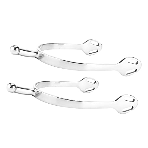2 Stks Rvs Sporen Ronde Hoofd Engels Spur 5.1x3.5 "Veilig om paard voor Horsemanship Liefhebbers - Afbeelding 5