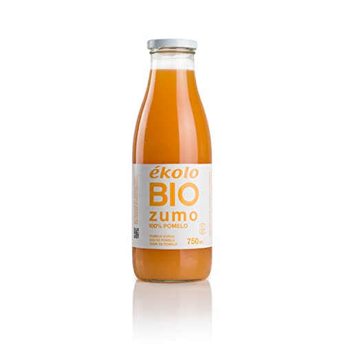 Ekolo Zumo de Pomelo Ecológico, 100% Exprimido, 6 Botellas x 750 ml, 4500 ml