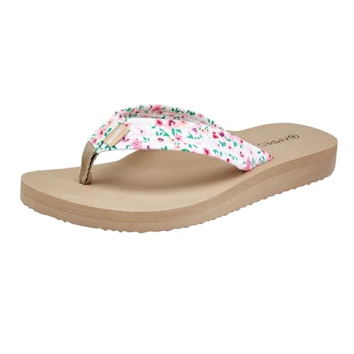 Ampeo Women's Arch Support Flip Flops Comfortable Casual Summer Beach Thong Sandals
