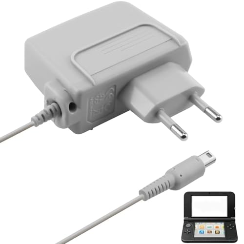 Cargador Compatible con Consolas Nintendo 3DS/3DS XL 2DS/2DS XL DSI, Consolas Adaptador de Alimentación Compatible con Nintendo New 3DS XL/ 2DS/New 2DS, Cable de Carga Connector 1.1M