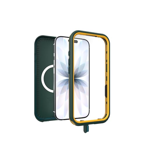 Image of OtterBox iPhone 17 FRĒ Series Waterproof Case - Submerge Green - Waterproof iPhone Case up to 2 Meters, IP68, Phone Case for Swimming /Snorkeling