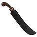 Condor Tool & Knife Golok Heavy Duty Machete with Leather Sheath - 1075 High Carbon Steel - Hand Crafted Leather Sheath - Tactical Machete - 0.2in Thick - 14.5in Blade - 30.7oz