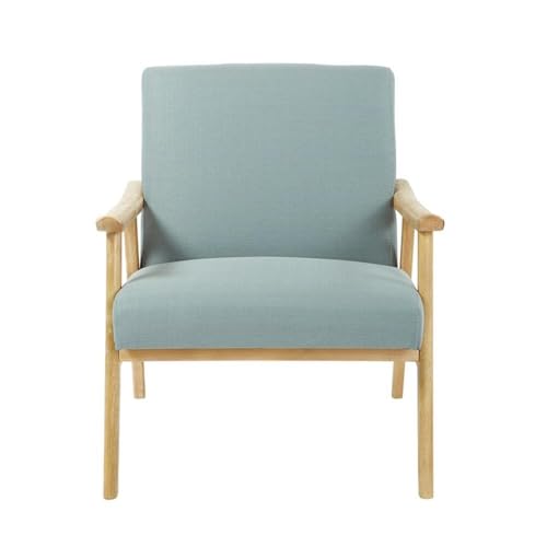 Sillón Moderno Tela Azul miniatura 3