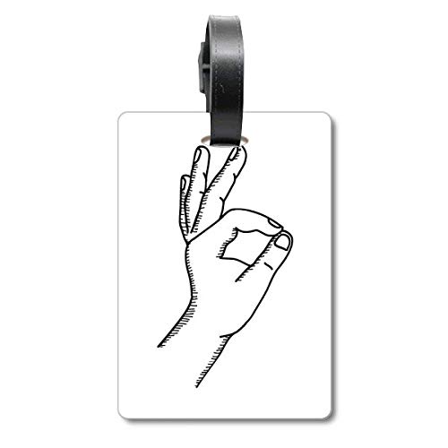 Étiquette valise OK Gesture design original silicone souple
