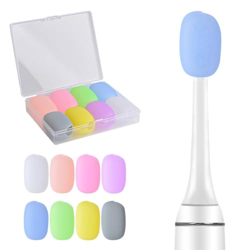 JYNXOR 8 Pièces Couvercles De Brosse à Dents En Silicone, Capuchons De Brosse à Dents Portables, Couleur Macaron, Protection De Brosse à Dents De Voyage...