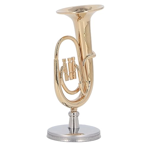 Tuba Instrument Model, extravagante Tuba Presentes Modelo Latão Banhado A Ouro Acabamento Para Resis