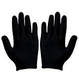 Hohe Qualität: Die Handschuhe sind aus 100 % reiner Baumwolle, geringe Empfindlichkeit, angenehm zu tragen, starke Schweißabsorption, hervorragende Atmungsaktivität und Haltbarkeit. Es ist sehr bequem zum An- und Ausziehen.