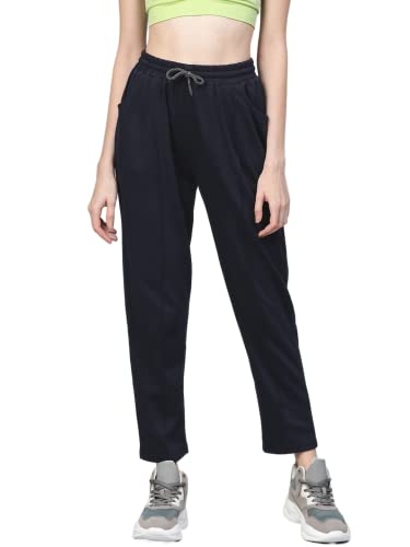Image of Hubberholme Women's Cotton Blend Regular Fit Solid Track Pants