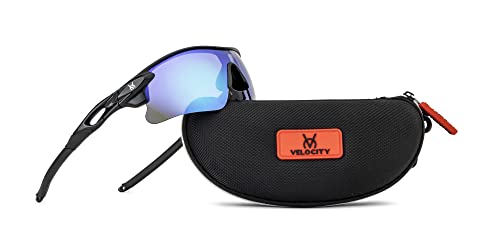 Image of Velocity Optics - S /VC2239 /C8R UV Protected Polycarbonate Lens Sports Sunglasses for Men Driving Cricket Fishing Cycling Sunglasses