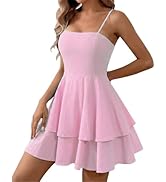 BNGD Women's Backless Bow Tie Spaghetti Strap Mini Dress Sexy Club Party Dresses