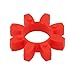 GR38 Industrial Drive Coupler Insert for Machinery, Polyurethane Shaft Coupling with Vibration Damping, Compatible with GR14/19/24/28/38/42/48/55/65/75/90/100/110/125 Models, Red(GR38)
