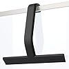 dancemoon JustHang Shower Squeegee for Glass Doors, All-in-One Piece Silicone Squeegee with Built-in Hook for Bathroom, Window, Mirror, Tile Wall, Car, Streak-Free Bathroom Cleaner Tool,10 Inch Black