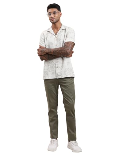 Pantalon coton homme extensible ultra fin imprimé Turtle