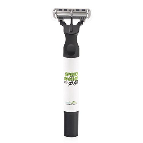 Best Travel Razor Shaving Kit for Sensitive Skin with Shaving Cream Dry Shave Gel to Go by BodyVerde
